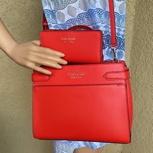 Kate Spade Staci Medium Satchel & Staci Large Slim Bifold Wallet